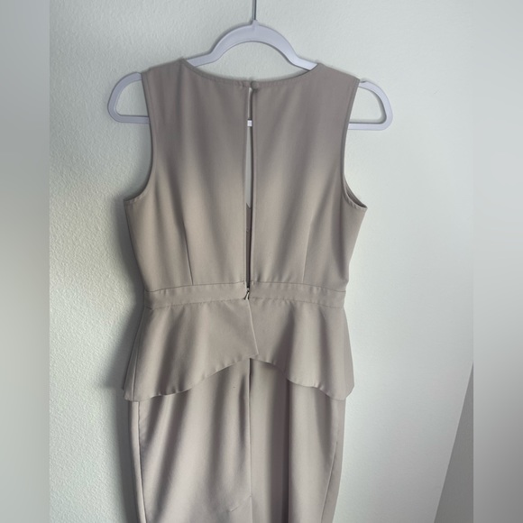 Asos midi pencil dress in peplum - Grey - Picture 7 of 8